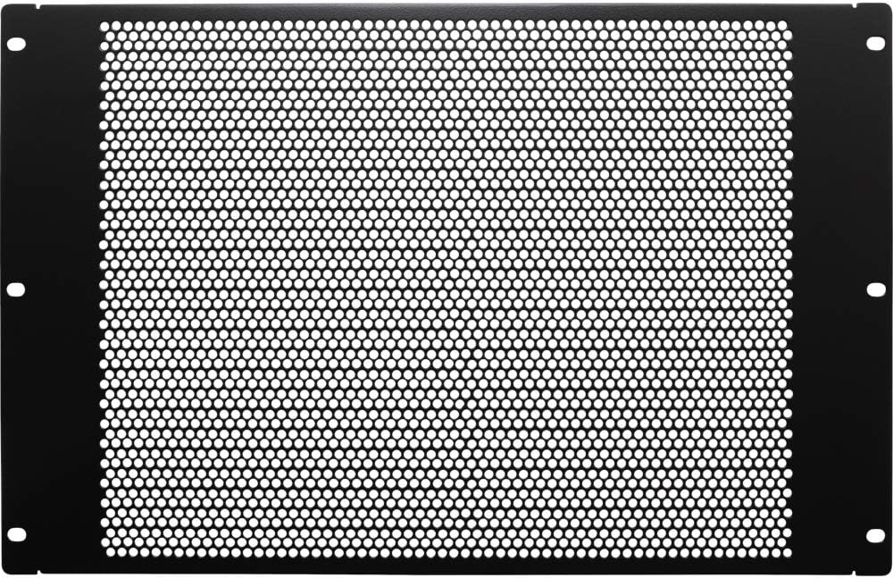 NavePoint 7U Blanking Panel, Perforated, Flanged, 19 inch Wide Network Server Rack or Server Cabinet, Filler Panel, Steel, Hardware Included Pack of 2