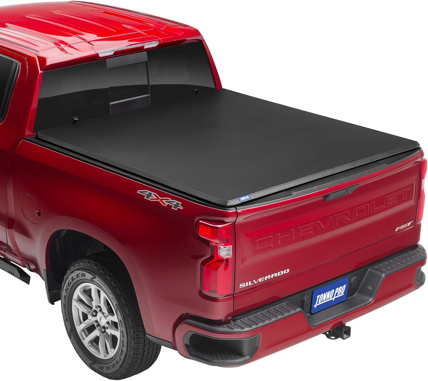 Tonno Pro Lo Roll, Soft Roll-up Truck Bed Tonneau Cover | LR-1045 | Fits 2014-2018, 19 Ltd/Lgcy Chevy/GMC Silverado/Sierra 1500/2500/3500 6' 7