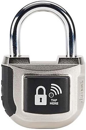 eGeeTouch Smart Padlock Indoor 2nd Gen with Patented Dual Bluetooth+NFC (Double) Pack of 2