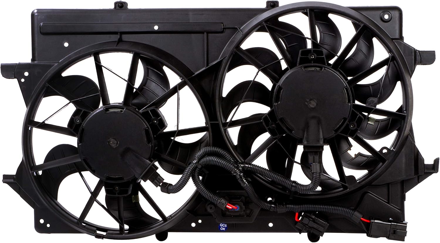 MYSMOT Engine Cooling Fan Assembly Compatible with 2000 2001 2002 2003 2004 Ford Focus 1S4Z8C607AA,1S4Z8C607AC,1S4Z8C607AD