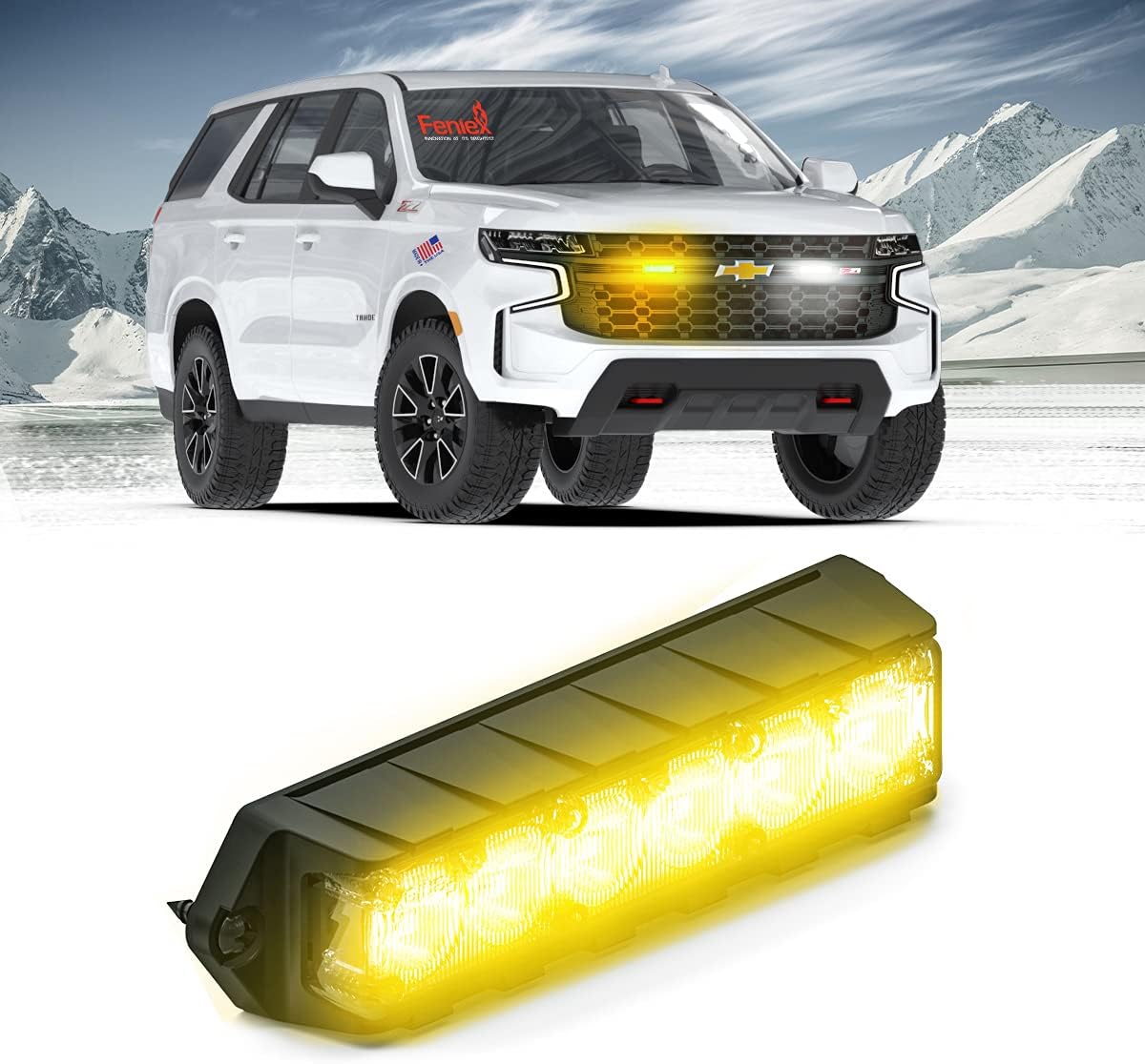 Feniex Industries - Fusion-S Surface Mount (Blue) Pack of 2