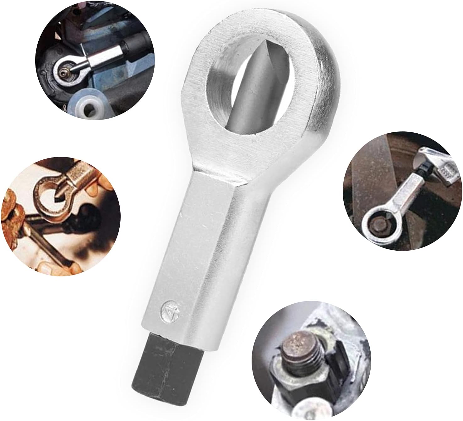 OURANTOOLS 4pcs Metal Nut Splitter Tool Heavy Duty, Rusty Nut Separator for Removing Broken and Damaged Nuts(9-12mm 12-16mm 16-22mm 22-27mm) Pack of 2