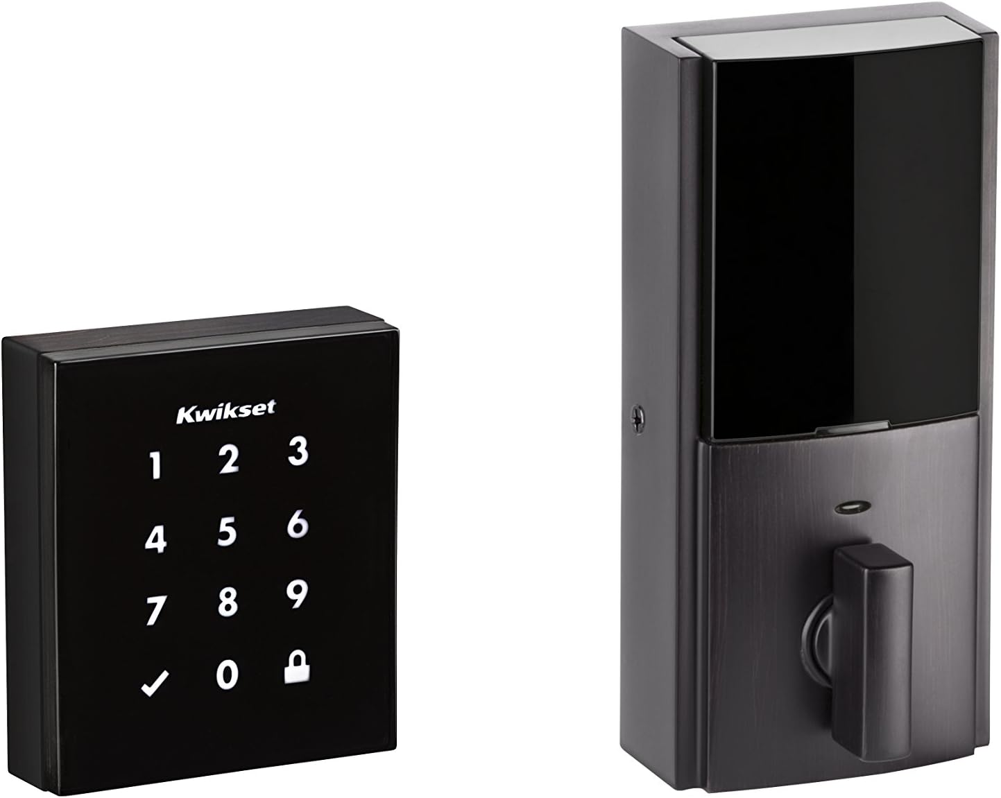 Kwikset 99540-002 Obsidian Keyless Entry Z-Wave Plus Electronic Touchscreen Deadbolt, Venetian Bronze