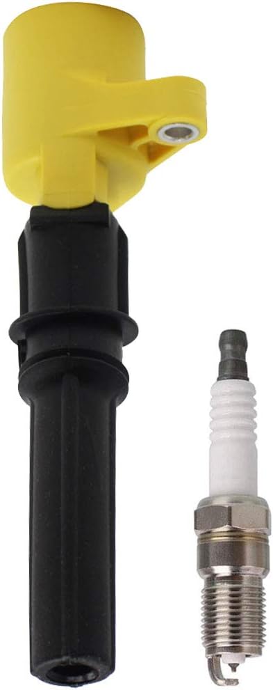 ENA Spark Plug and Heavy Duty Ignition Coil Pack Set of 8 Compatible with Ford Lincoln E-150 E-250 Towncar 4.6L Replacement for FD503 SP413 Pack of 2