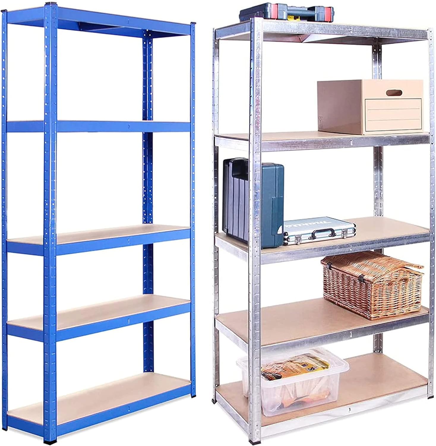 Garage Shelving Units: 71 x 35 x 18 inches | Heavy Duty Racking Shelves for StorageV Garage Shelving Units - 71