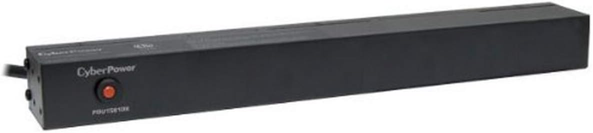 CyberPower PDU15B10R Basic PDU, 100-125V/15A, 10 Outlets, 1U Rackmount Pack of 2
