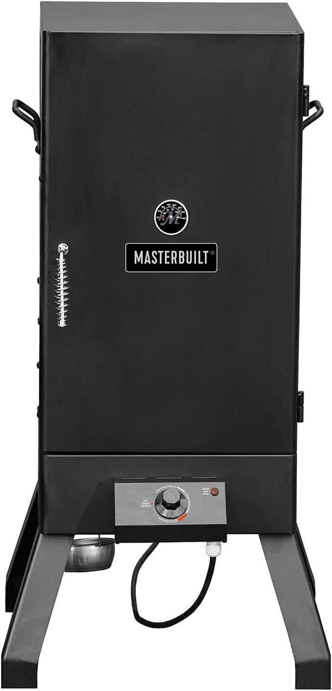 Masterbuilt MB20070210 Analog Electric Smoker with 3 Smoking Racks, 30 inch, Black