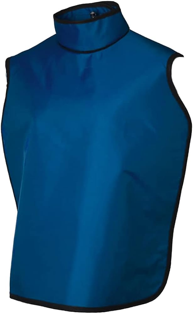 Quickship Adult Dental Radiation Lead Apron with Hanging Loops and Sewn in Thyroid Collar