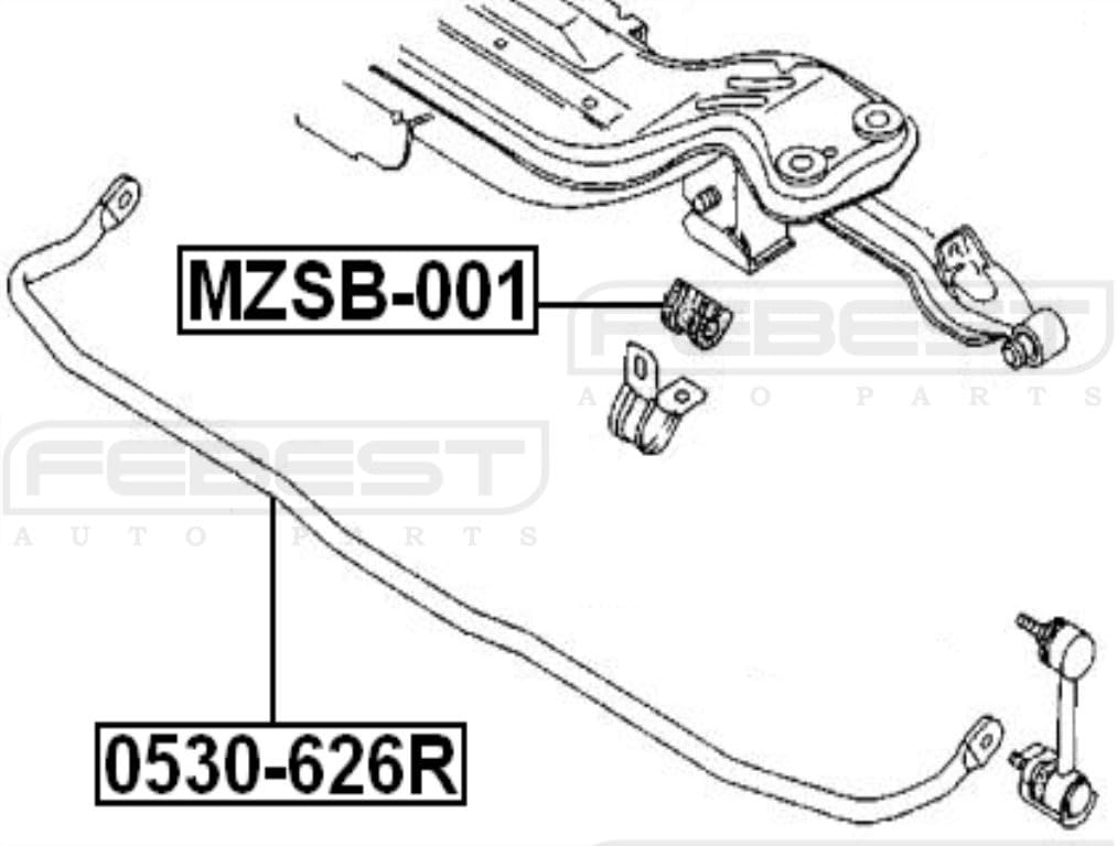 GA5428151 - 1 Year Warranty - FEBEST # 0530-626R Pack of 2