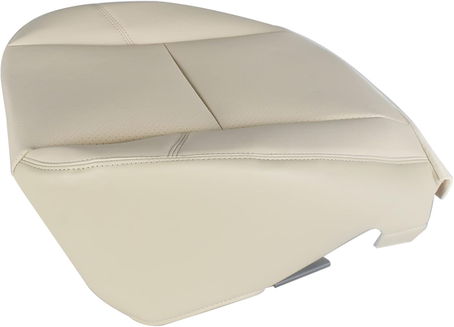 marddpair Tan Leather Driver Side Bottom Perforated Seat Replacement for 2007-2014 Cadillac Escalade Pack of 2