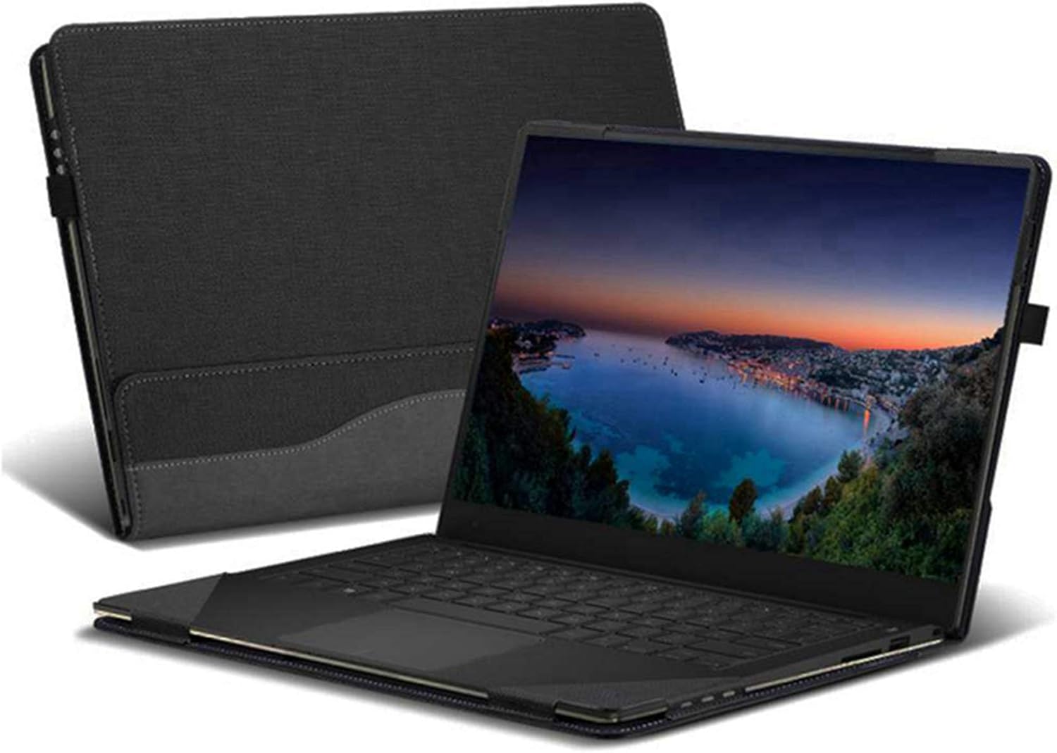 Heycase Compatible with Hp Spectre X360 15.6 inch, PU Leather Folio Stand Hard Shell Compatible for Hp Spectre x360 15t Touch/15-CH011NR/CH012NR/BL000 Series 15