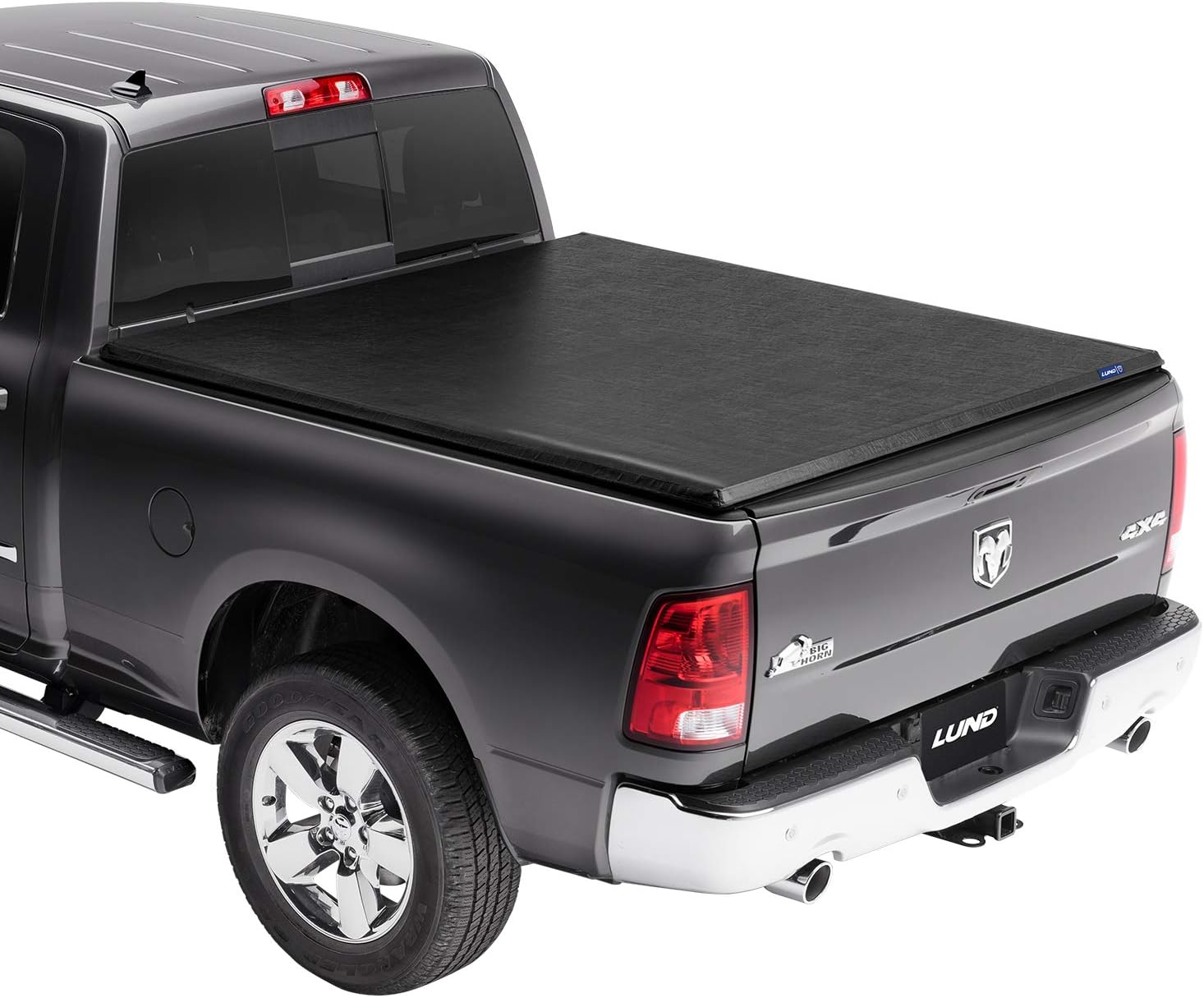 Lund Hard Tri-Fold Hard Folding Truck Bed Tonneau Cover | 969560 | Fits 2014 - 2021 Toyota Tundra w/track system 8' 2