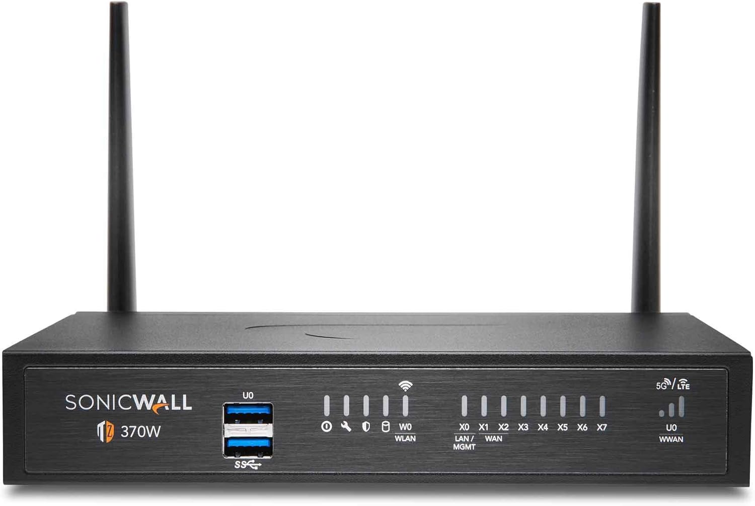 SonicWall TZ370 Wireless AC Network Security Appliance (02-SSC-2827) Bundled with a SonicWall 1 Year 24x7 Support for TZ370W (02-SSC-6523)