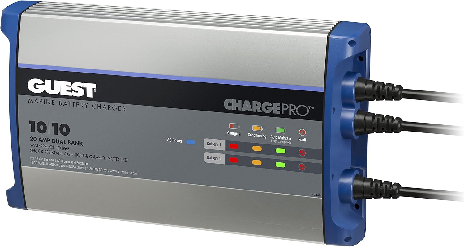 Guest On-Board Battery Charger 10A / 12V; 2 Bank; 120V Input, 2711A