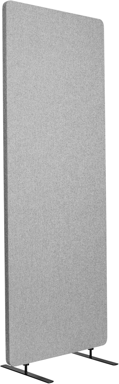 Stand Up Desk Store ReFocus Freestanding Noise Reducing Acoustic Room Wall Divider Office Partition (Cool Gray, 23.6
