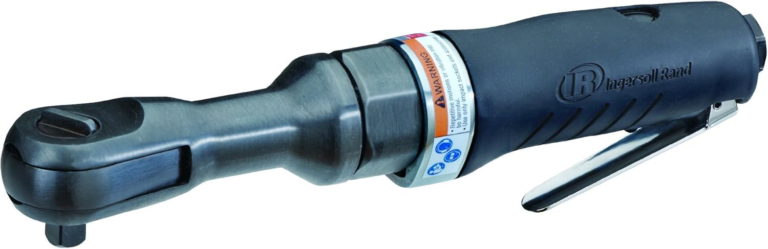 Ingersoll Rand 170G Edge Series 3/8” Drive Air Ratchet Wrench, 55 ft lbs Max Torque Output, 170 RPM, Comfort Grip, Lightweight, Compact, Black