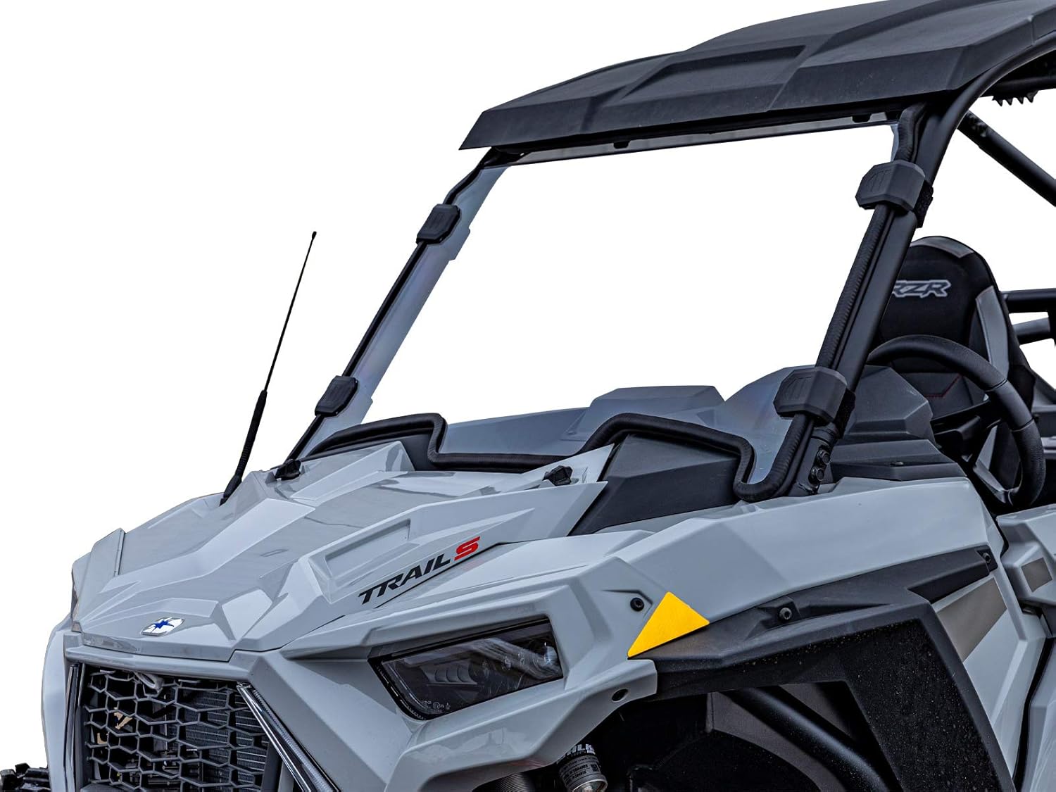 SuperATV Heavy Duty Clear Scratch Resistant Full Windshield for 2021+ Polaris RZR Trail 900 / S 900 / S 1000 | 1/4