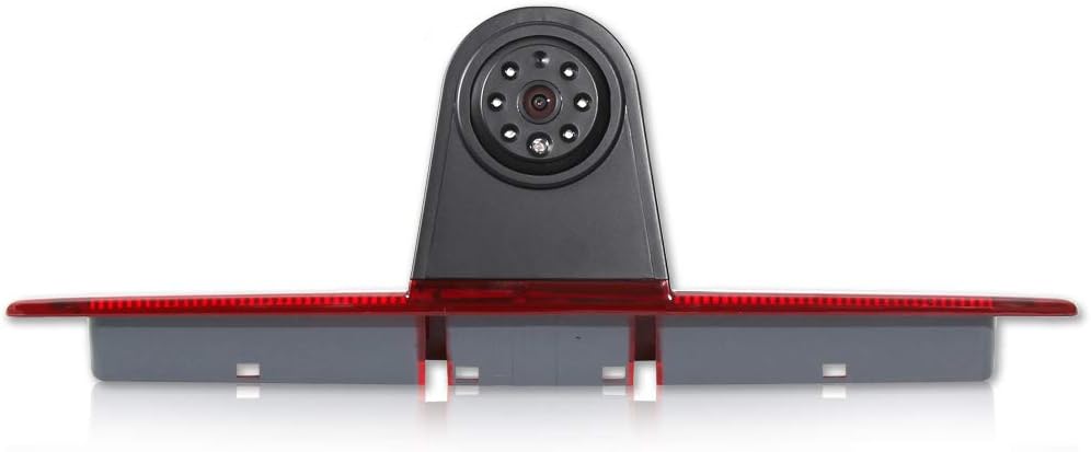 EWAY 3rd Third Brake Light Backup Rear View Reverse Camera for Mercedes/Dodge Sprinter W906/VW Crafter Vans 2007-2019 150° Roof Top Mounting Parking Cameras, 8 IR Night Vision Lights, Adjustable Lens Pack of 2