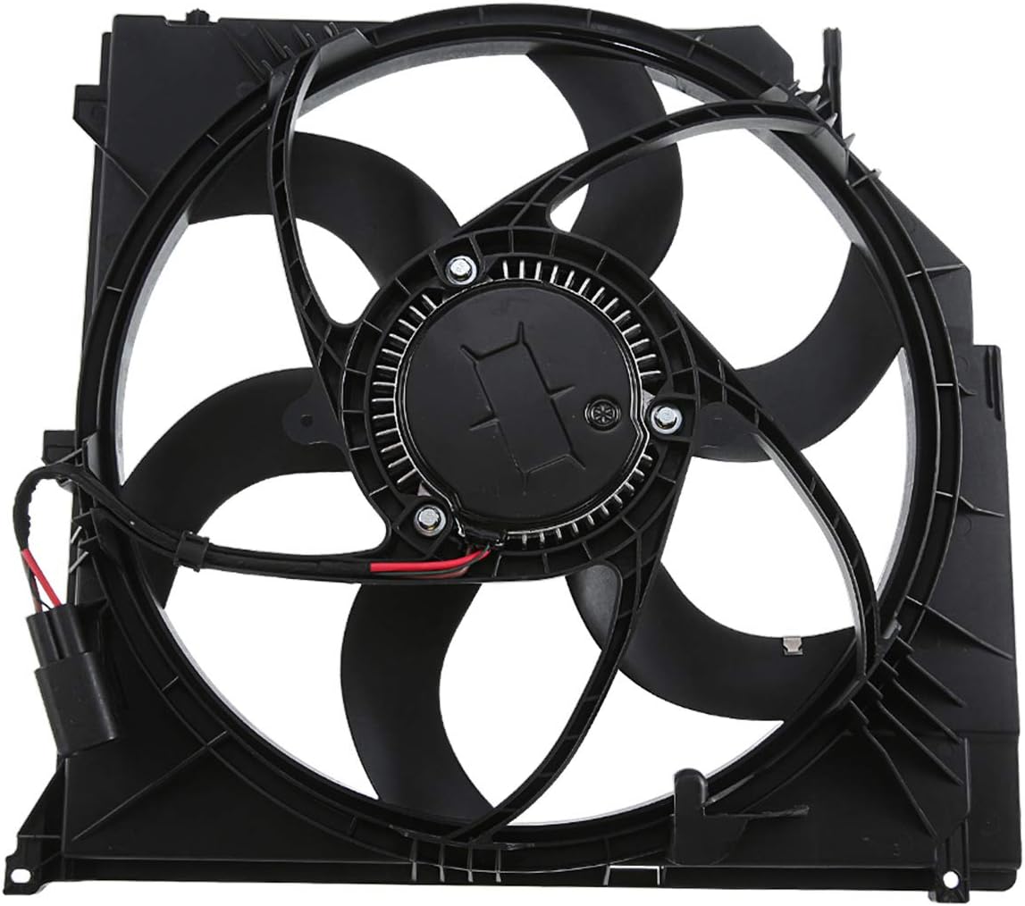 A-Premium Radiator Cooling Fan Assembly Replacement for BMW E83 Series X3 2004-2010 Sport Utility 2.5L 3.0L