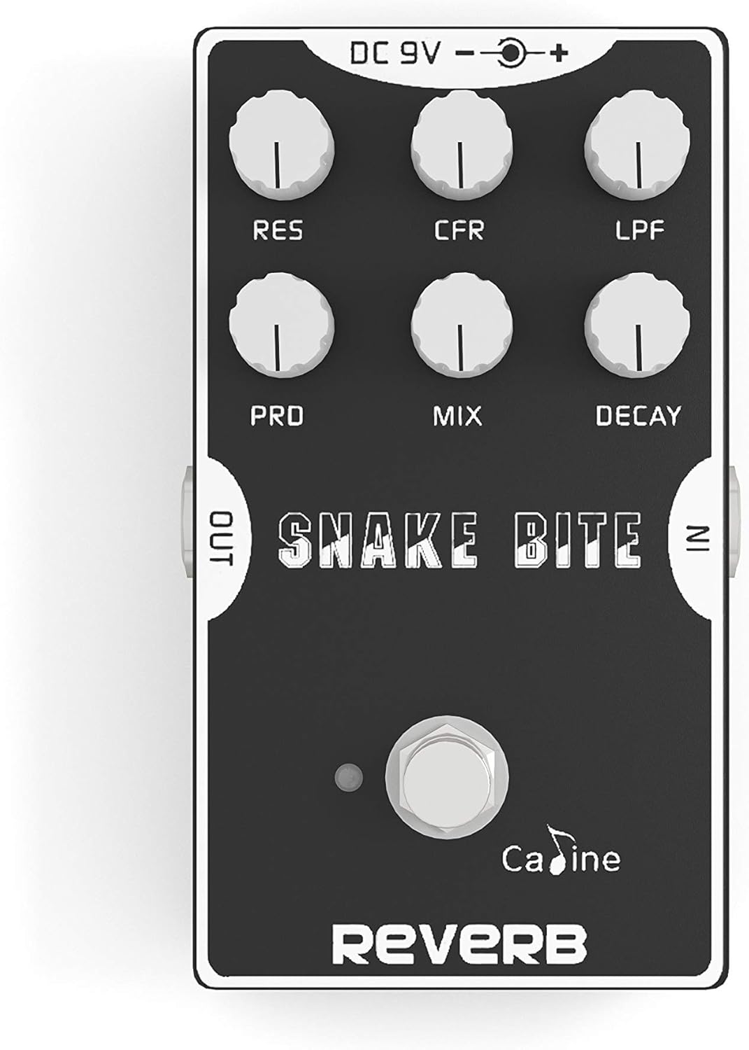 Caline Digital Reverb Pedal Guitar Effects Pedal with True Bypass Aluminum Alloy Housing Snake Bite CP-26 Hall Reverb Pack of 2