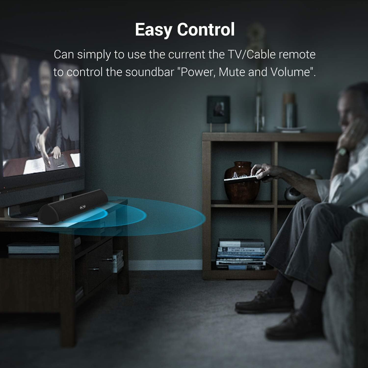 100 Watt 40 Inch TV Sound Bar, MEGACRA Home Theater System Wired and Wireless Soundbar Speaker (Renewed) Pack of 2