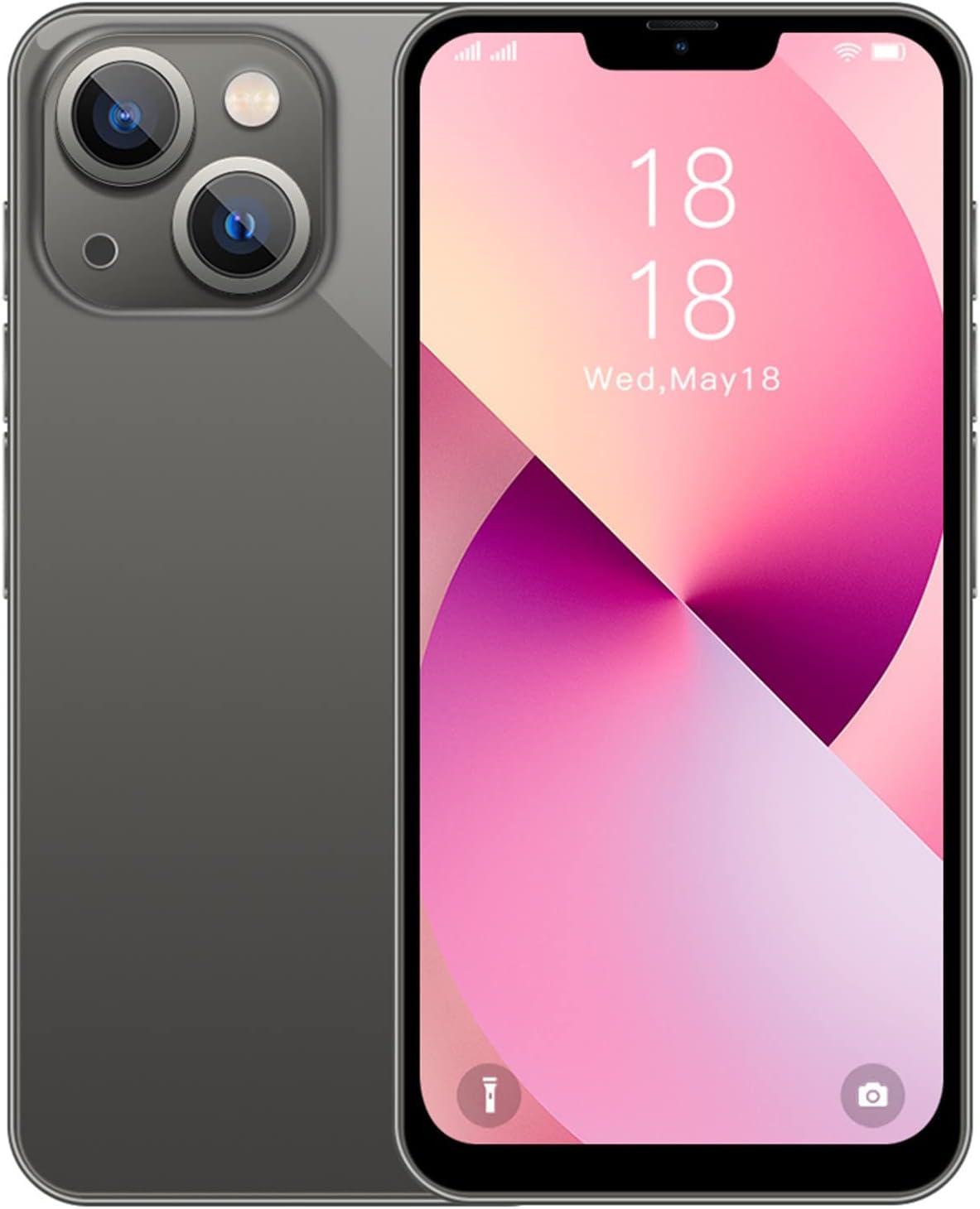 Unlocked Cell Phones, i13 Pro Android 6.0 Smartphones 6.3inch HD Full Screen Phone, Facial Recognition Unlocked Smart Phone, 1+8GB RAM, Dual SIM Card, 2800mAh Large Battery (Pro Max, Blue)