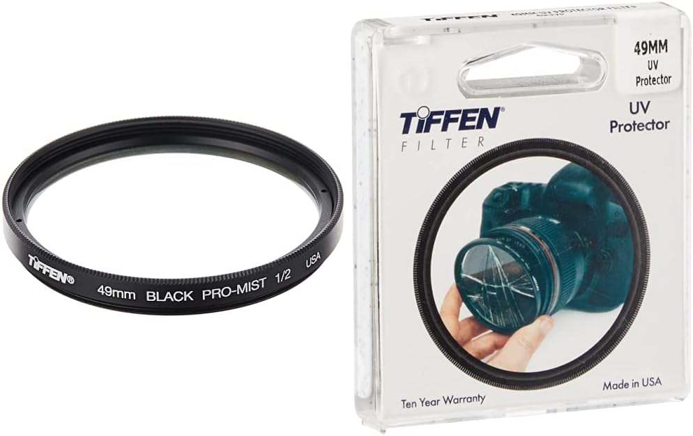 Tiffen 49BPM12 49mm Black Pro-Mist 1/2 Diffusion Camera Filter Pack of 2