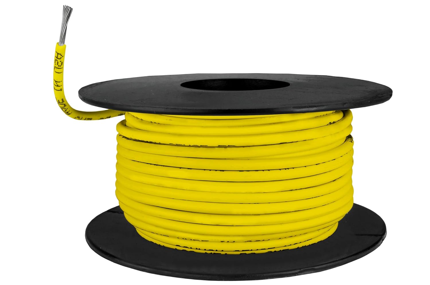 18 AWG UL Spec Reqd Marine Wire - Tinned Copper Primary Boat Cable - 2 x 100 Feet (200 Feet Total) - Yellow - Made in The USA Pack of 2