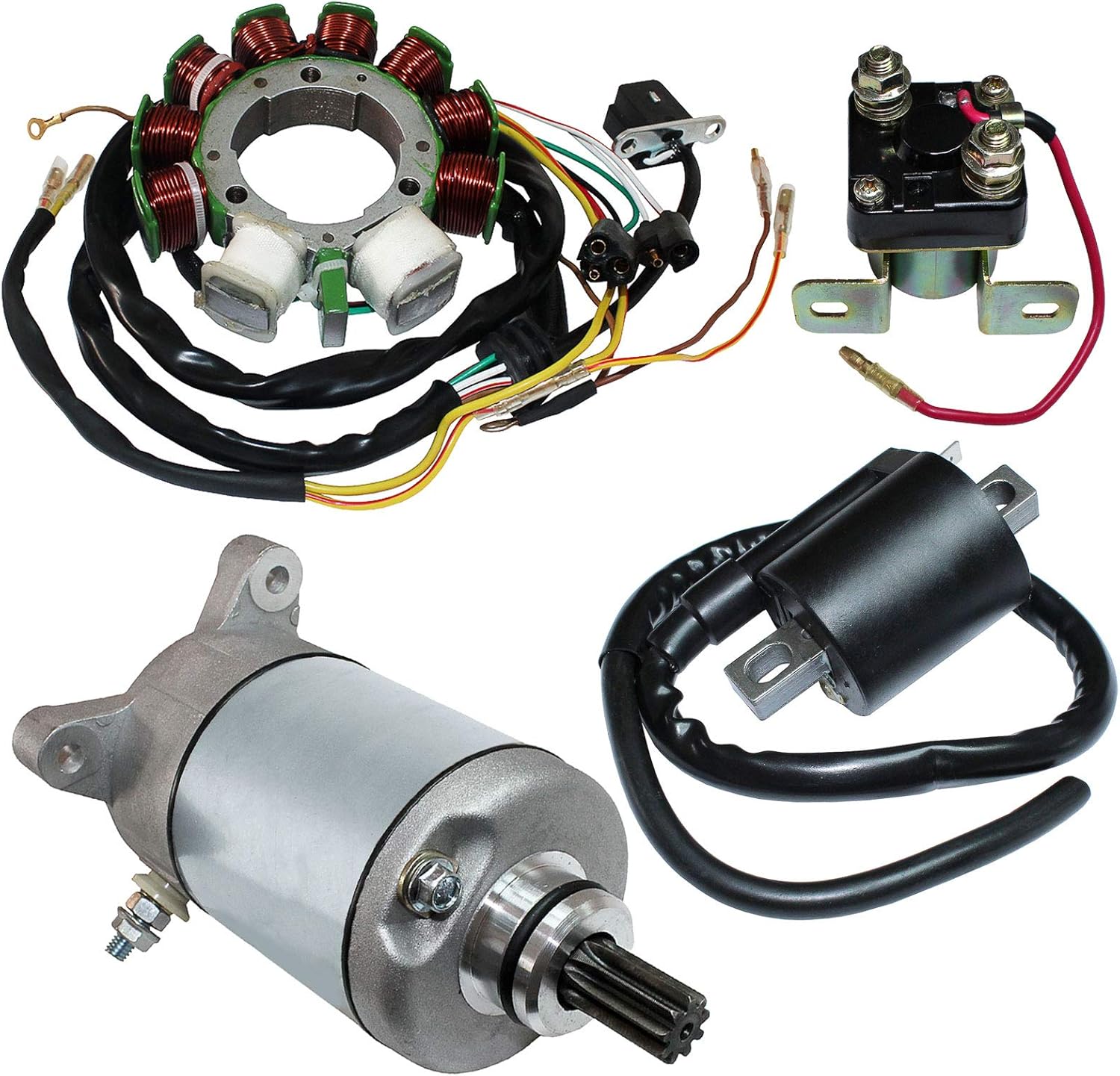 Caltric compatible with Stator Polaris Sportsman 500 Starter Solenoid Ignition Coil 1998 1999 2000