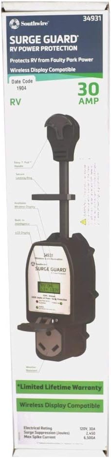 Southwire Surge Guard Portable 30-Amp 120-Volt Wireless Communication-Capable Surge Protector