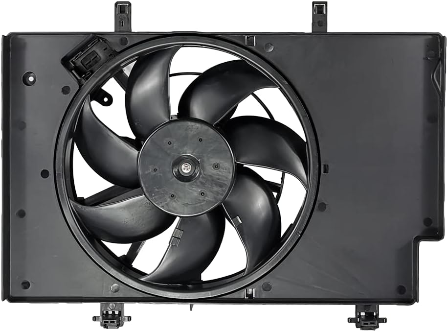 Focreedy FD404 Replacement Engine Radiator Condenser Cooling Fan Assembly for Ford Fiesta L4 1.6L 2011-2019 Pack of 2