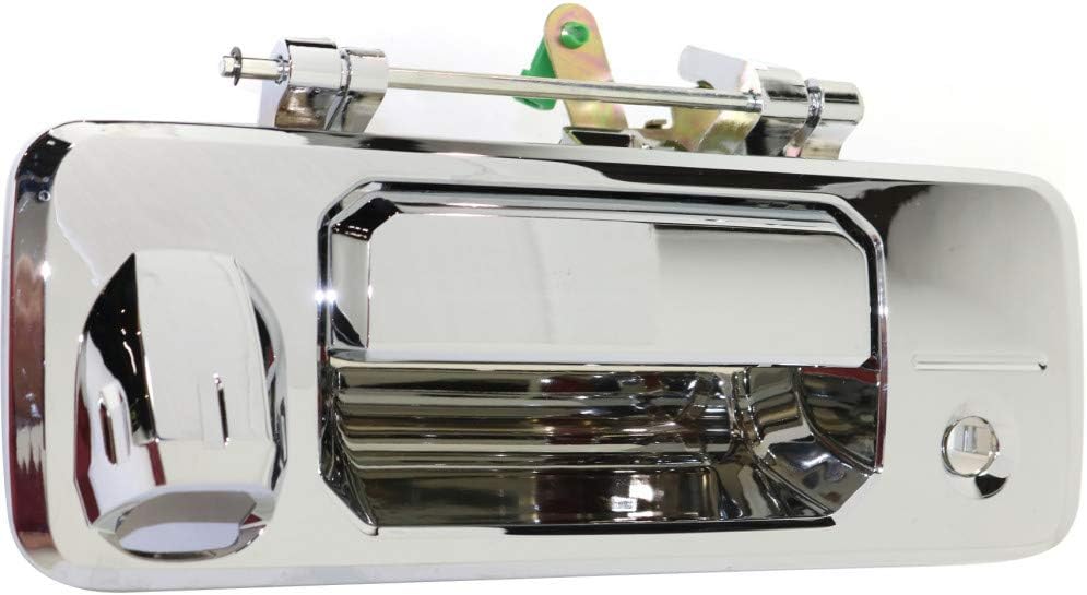 For Toyota Tacoma Tailgate Handle 2016 2017 2018 | Outside | w/Cam & Key Holes | Chrome | Plastic | 690900C090 Pack of 2