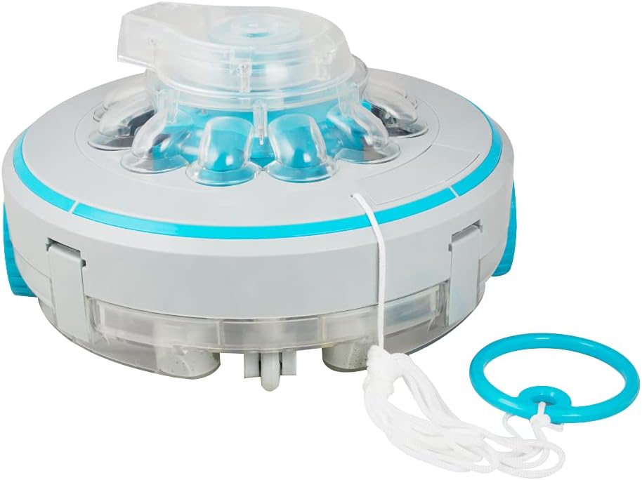 funchic Cordless Automatic Pool Cleaner with Rechargeable Battery, Lightweight IPX8 Waterproof Pool Robot with Up to 60 Mins Run Time, for Above-Ground or In-ground Swimming Pool Up to 430+Sq Ft