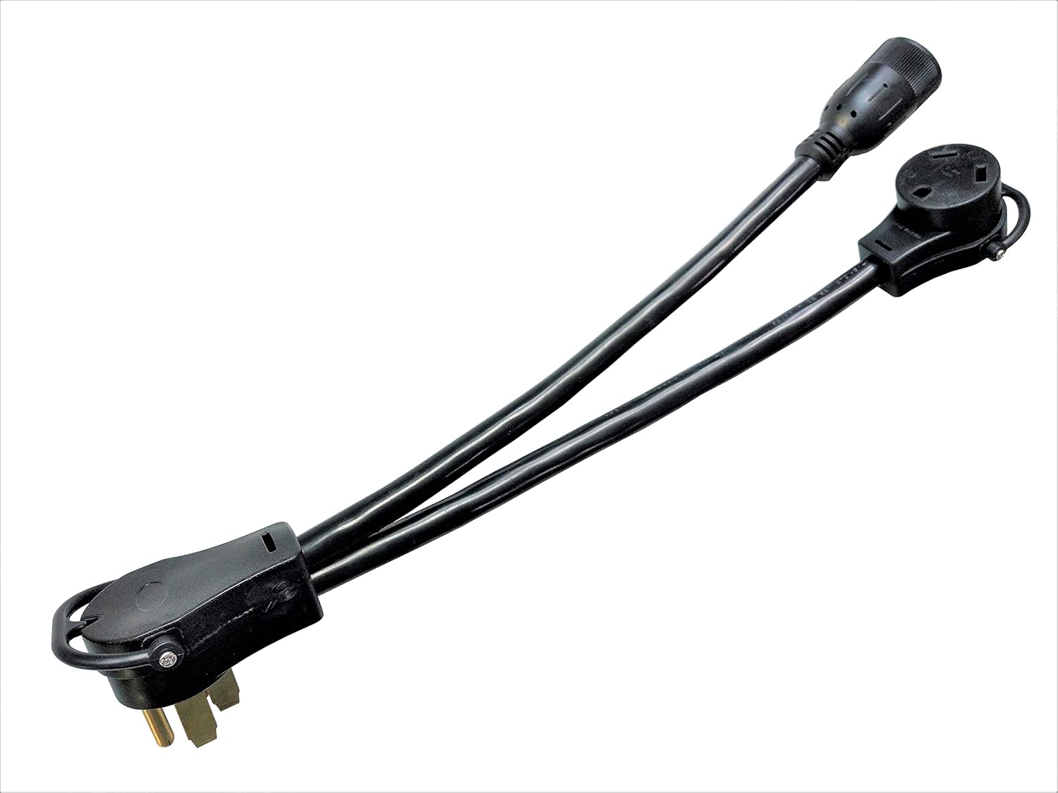 Parkworld 885934 RV Splitter Cord, RV 50A 14-50P male to TT-30R 30A & 5-20R(5-15R) 20A(15A) female, Recreational Vehicle Multiple V adapter cord Pack of 2