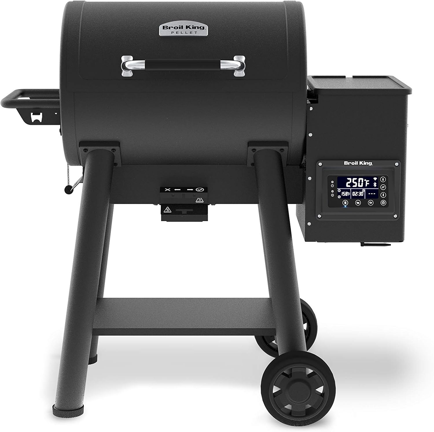 Broil King 493051 Crown 400 Pellet Grill, 640 sq. in, Black