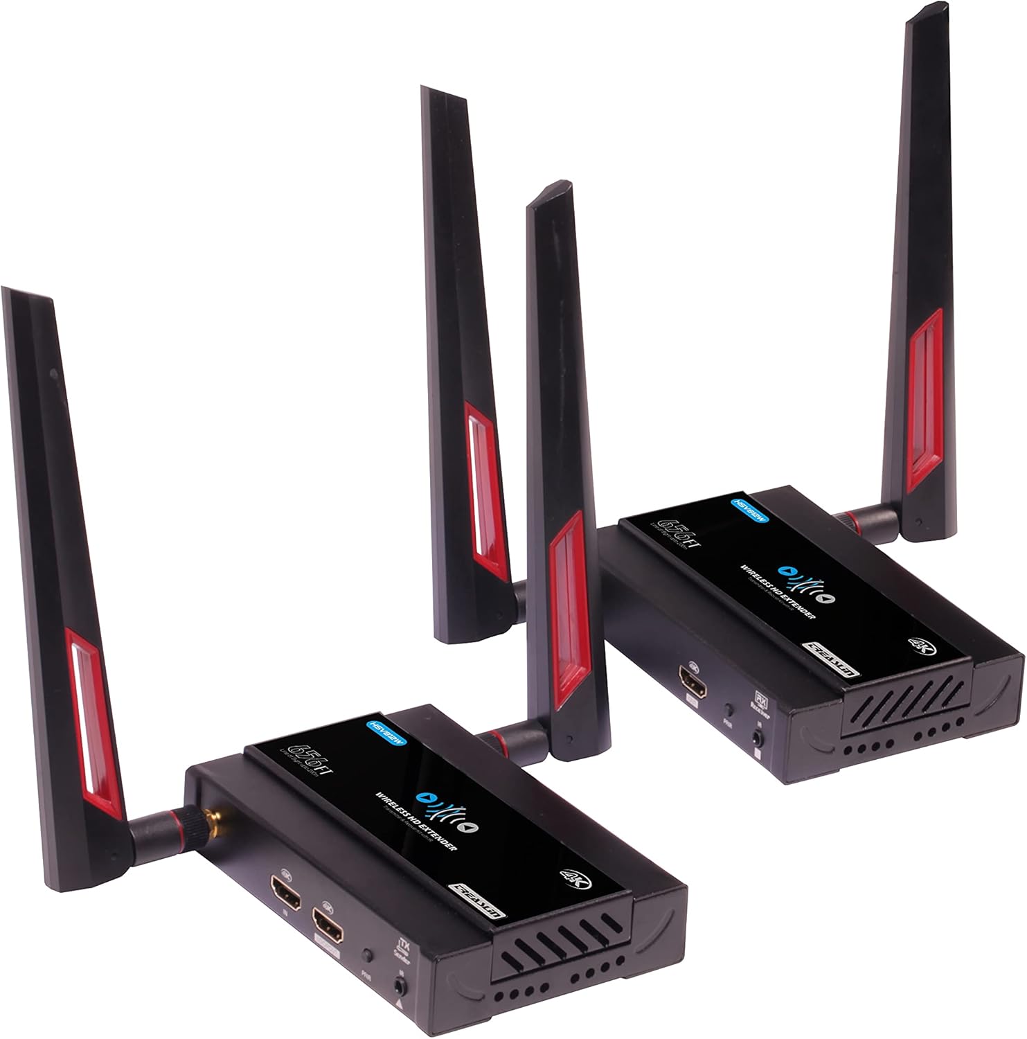 TreasLin 4K Wireless HDMI Transmitter and Receiver,Wireless HDMI Extender, Support 4k@30Hz HD Transmit Up to 650ft, 4k@30Hz for TV DVR Set-Top-Box Computer Extention