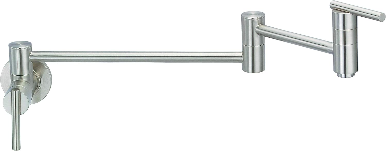 Danze D205058SS Parma Wall Mount Pot Filler, Stainless Steel