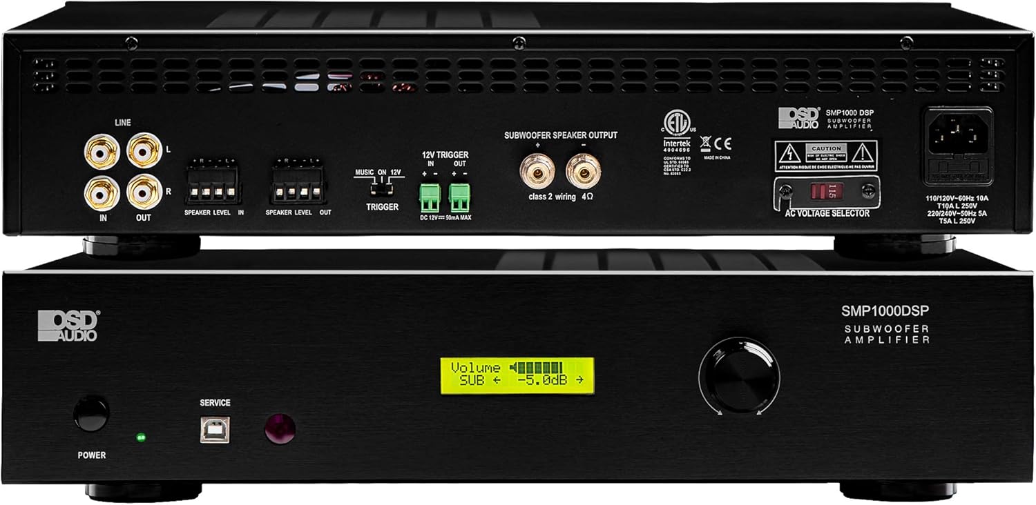 OSD Audio SMP200 Class D Digital Subwoofer Amplifier Rated 200W Max