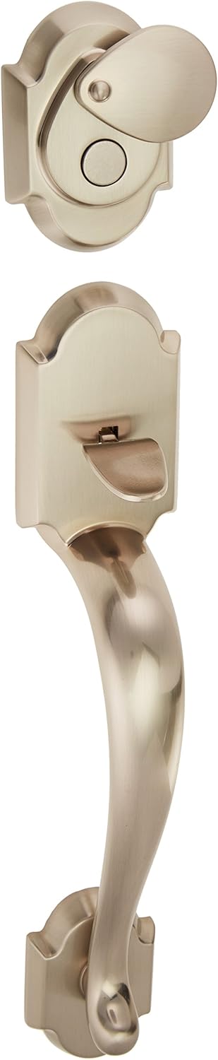 Kwikset 802AUHLIP-15 Austin Dummy Exterior Handleset Satin Nickel Finish