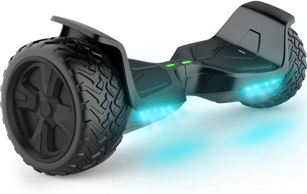 TOMOLOO Hoverboard All Terrain with Bluetooth Speaker and LED Lights Self-Balancing Scooter UL2272 Certified 8.5