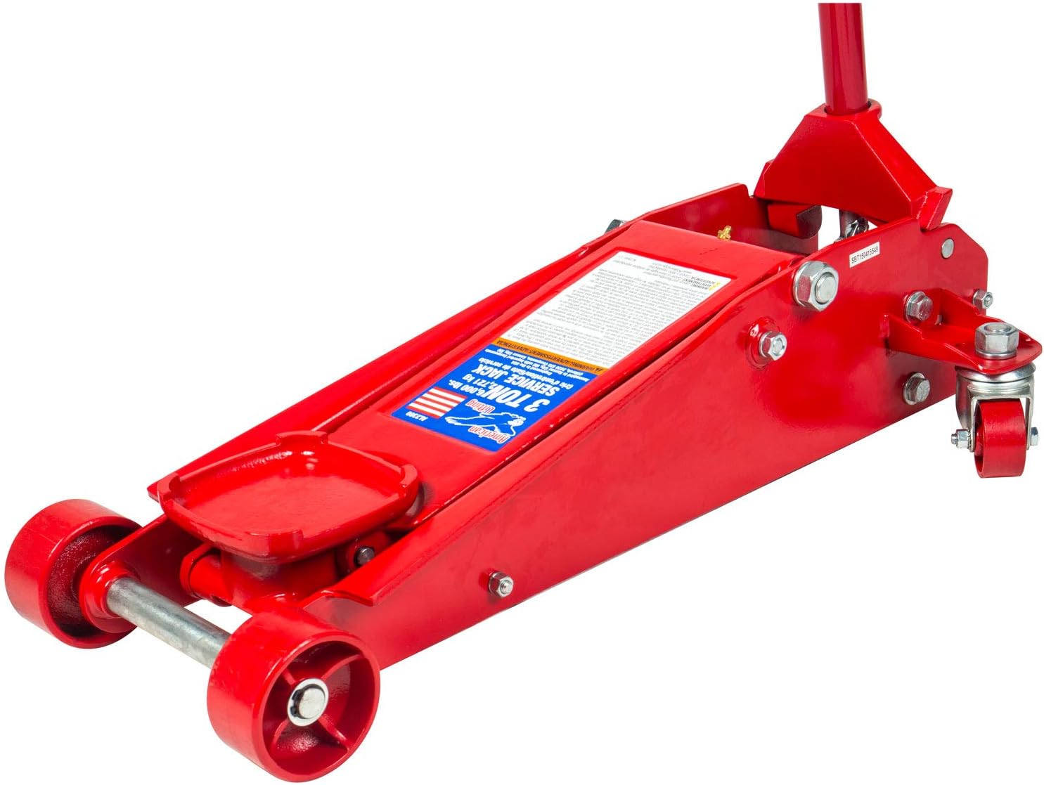 American Lifting AL2300 Floor Jack 3 Ton - Professional Heavy Duty Hydraulic Car Truck SUV Service Jack, Red