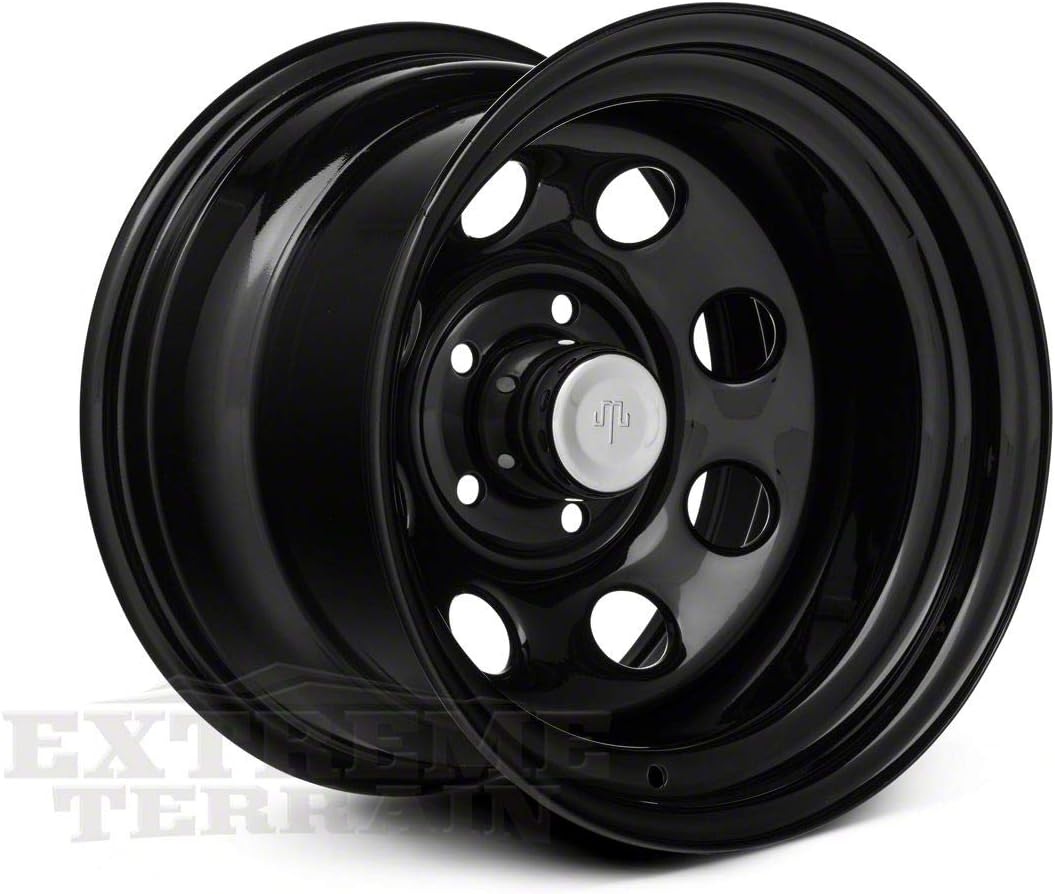 Mammoth 8 Black Steel Wheel; 15x10 Compatible with 87-95 Jeep Wrangler YJ