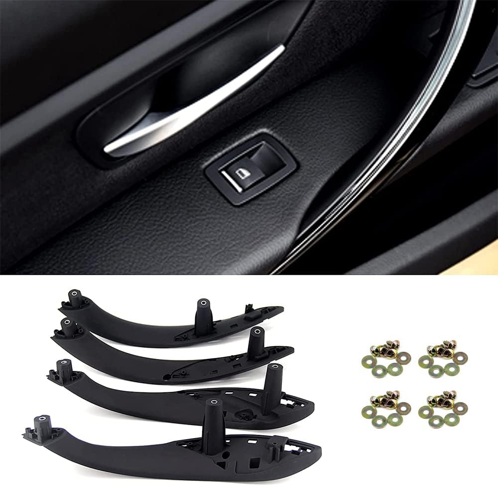 BMW Door Handles Replacement for Series 3 F30 Series 4 Inner Door Support Trim Pull Strap Armrest Bracket Kit for 2012-2018 BMW 320 328 330 335 and 2014-2017 BMW 428 435 51417279311 Beige Pack of 2