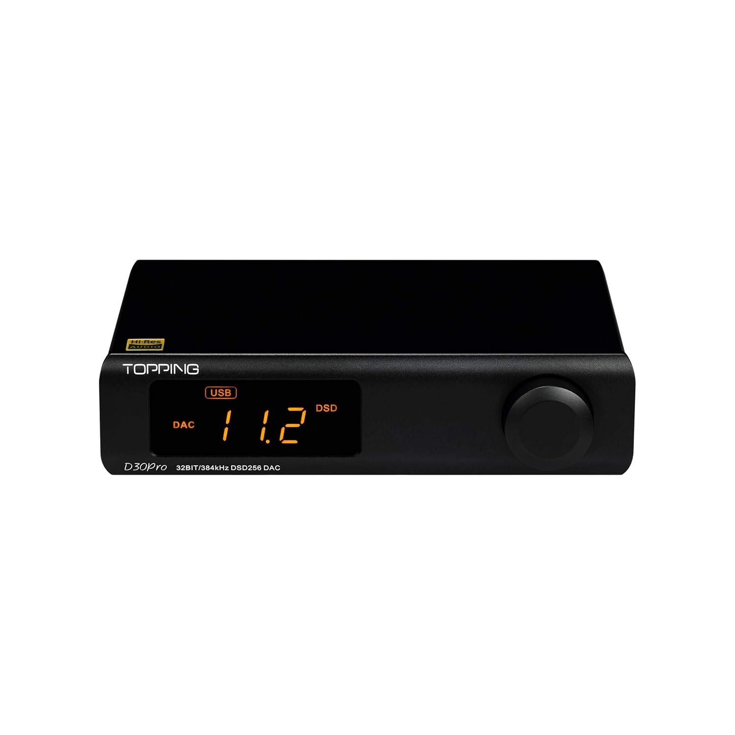 Topping D30 Pro Full Balanced DAC HiFi Decoder CS43198x4 Decoding Chips USB/Optical/Coaxial Decoder 32Bit / 384kHz XMOS XU208 Audio DAC with Remote Control (Black)