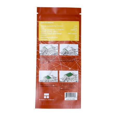 Tf4 (4G) Thermal Conductive Silicone Grease (CPU Cooling Paste / / Thermal Conductivity 9.5 / Notebook Silicone Grease/Graphics Card Thermal Conductive Paste) Pack of 2