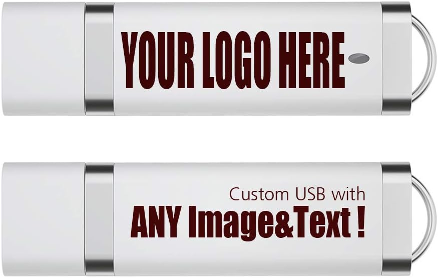 50PCS 16GB Custom USB Flash Drive Personalized Thumb Drive Logo Printed USB,50 Pack