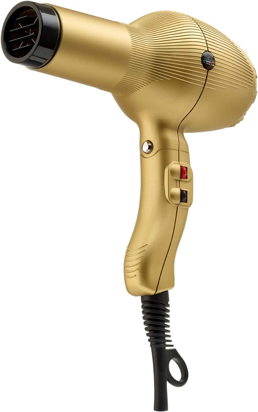 GAMMA+ Absolute Power Professional Tourmaline Ionic Unisex Hair Dryer with 2 Concentrator Nozzles