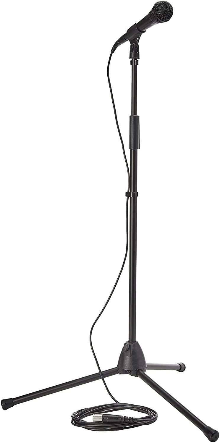 Shure PGA58-QTR Cardioid Dynamic Vocal Microphone with 15' XLR-QTR Cable, Black, 5.00 x 10.00 x 3.50 Pack of 2
