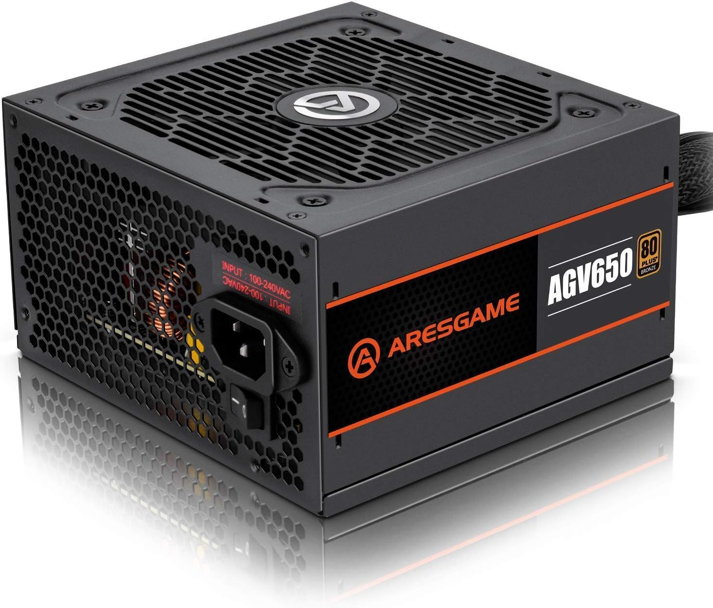 1000W Power Supply 80 Plus Gold Certified Fully Modular PSU (ARESGAME, GL1000)