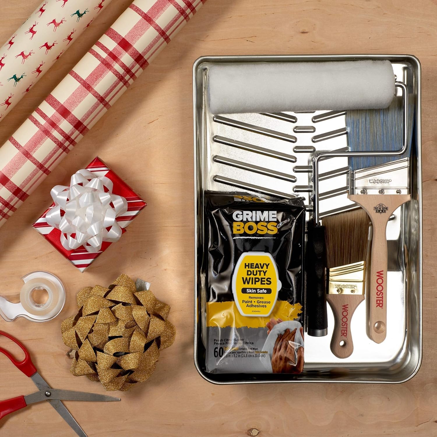 Grime Boss Heavy Duty Hand Cleaning Wipes, 60ct Pack of 8 Pack of 2